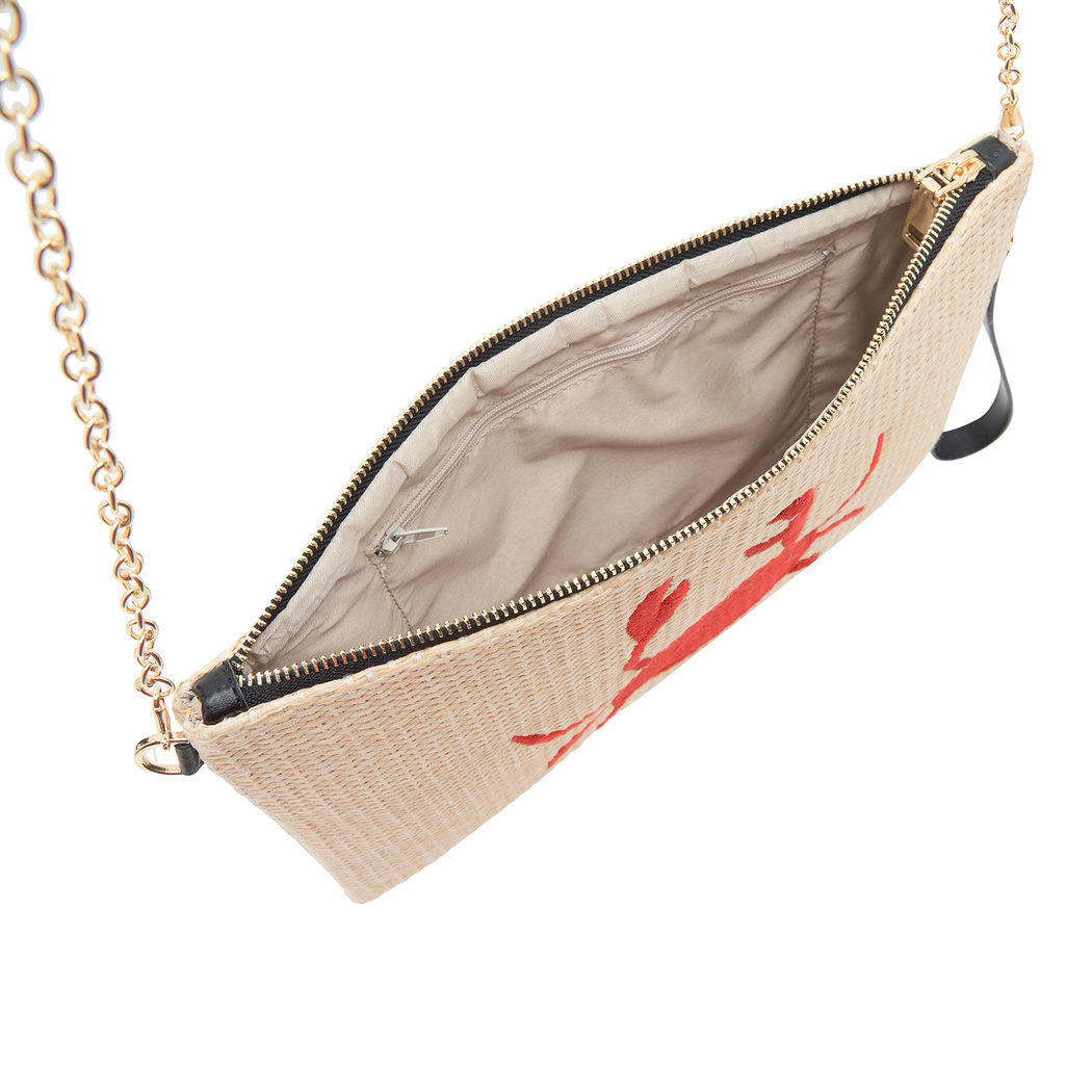 Elroy Kırmızı Kadın Hasır Portföy Çanta