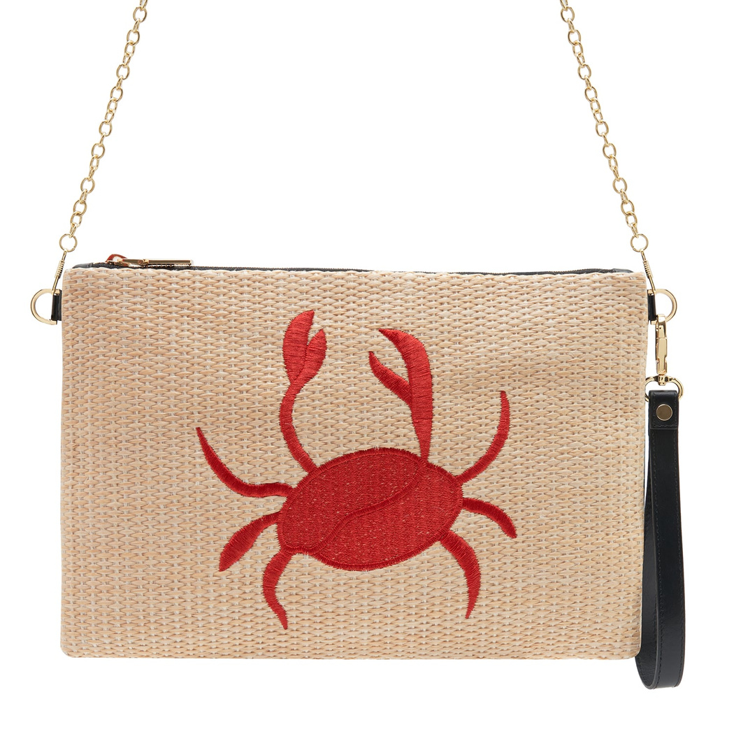 Elroy Kırmızı Kadın Hasır Portföy Çanta