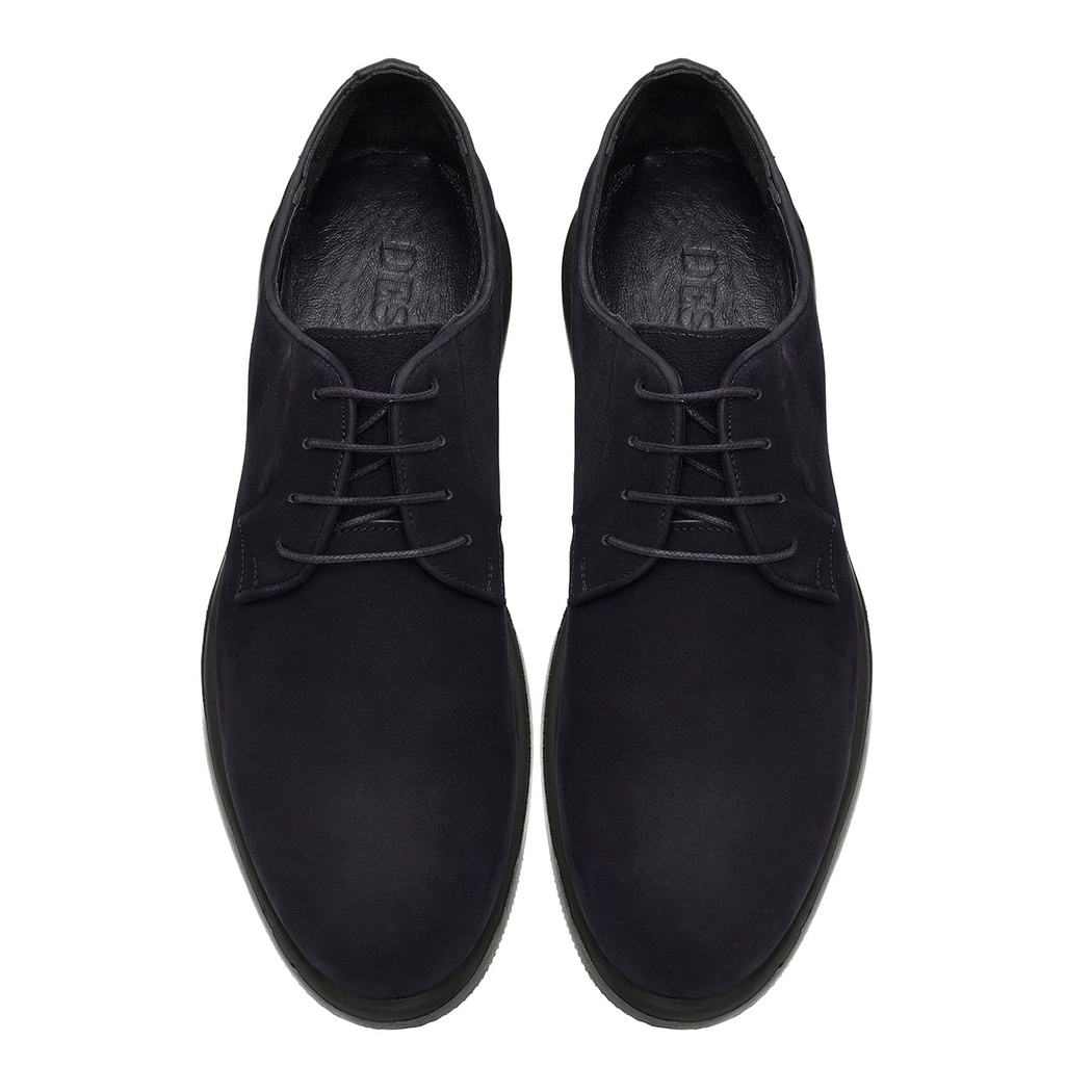 Elvera Lacivert Erkek Nubuk Deri Ayakkabı