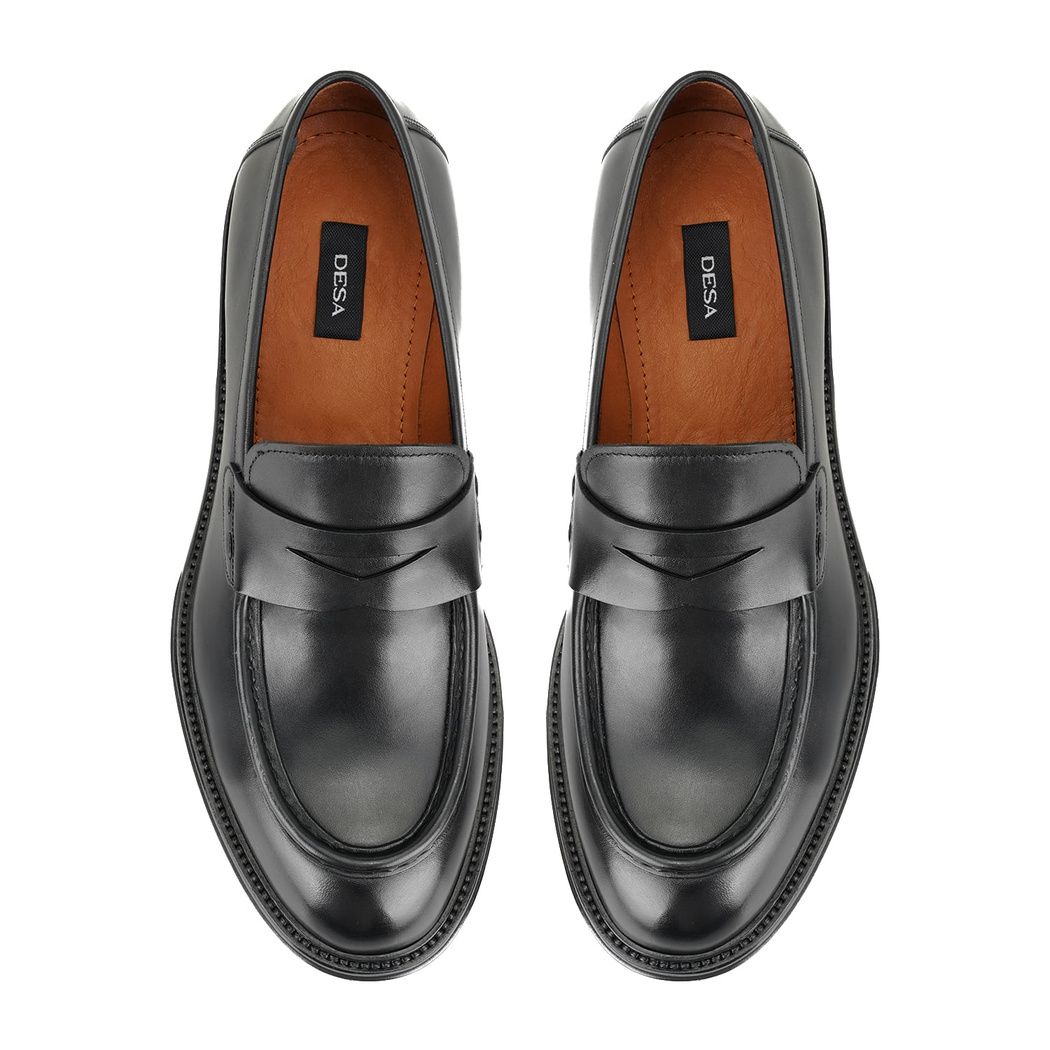 Elvis Siyah Erkek Deri Klasik Ayakkabı