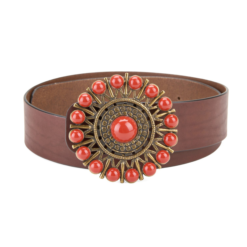 Ember Kahve Kadın Deri Kemer