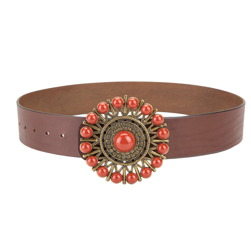 Ember Kahve Kadın Deri Kemer