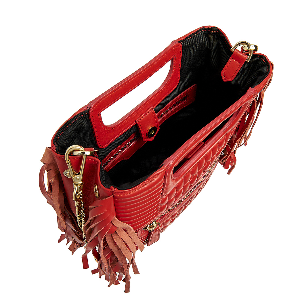 Emelina Kadın Deri Püsküllü El Çantası