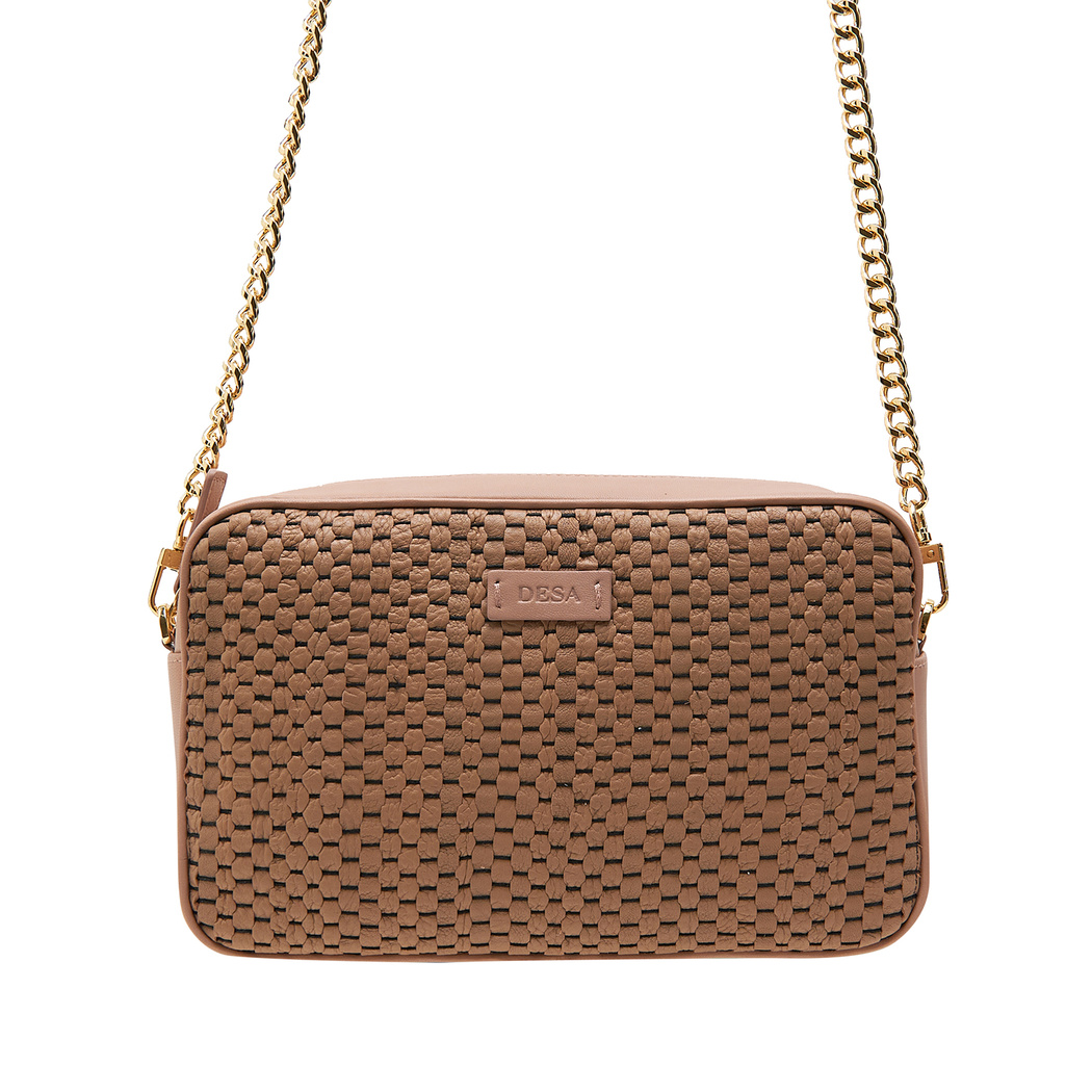 Emeline Kadın Örgülü Zincir Detaylı Deri Omuz Çantası