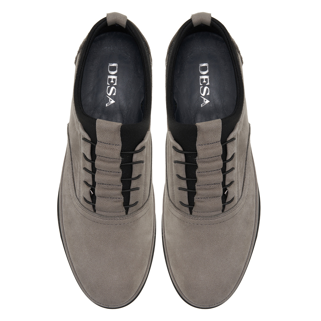 Emil Gri Erkek Nubuk Günlük Ayakkabı