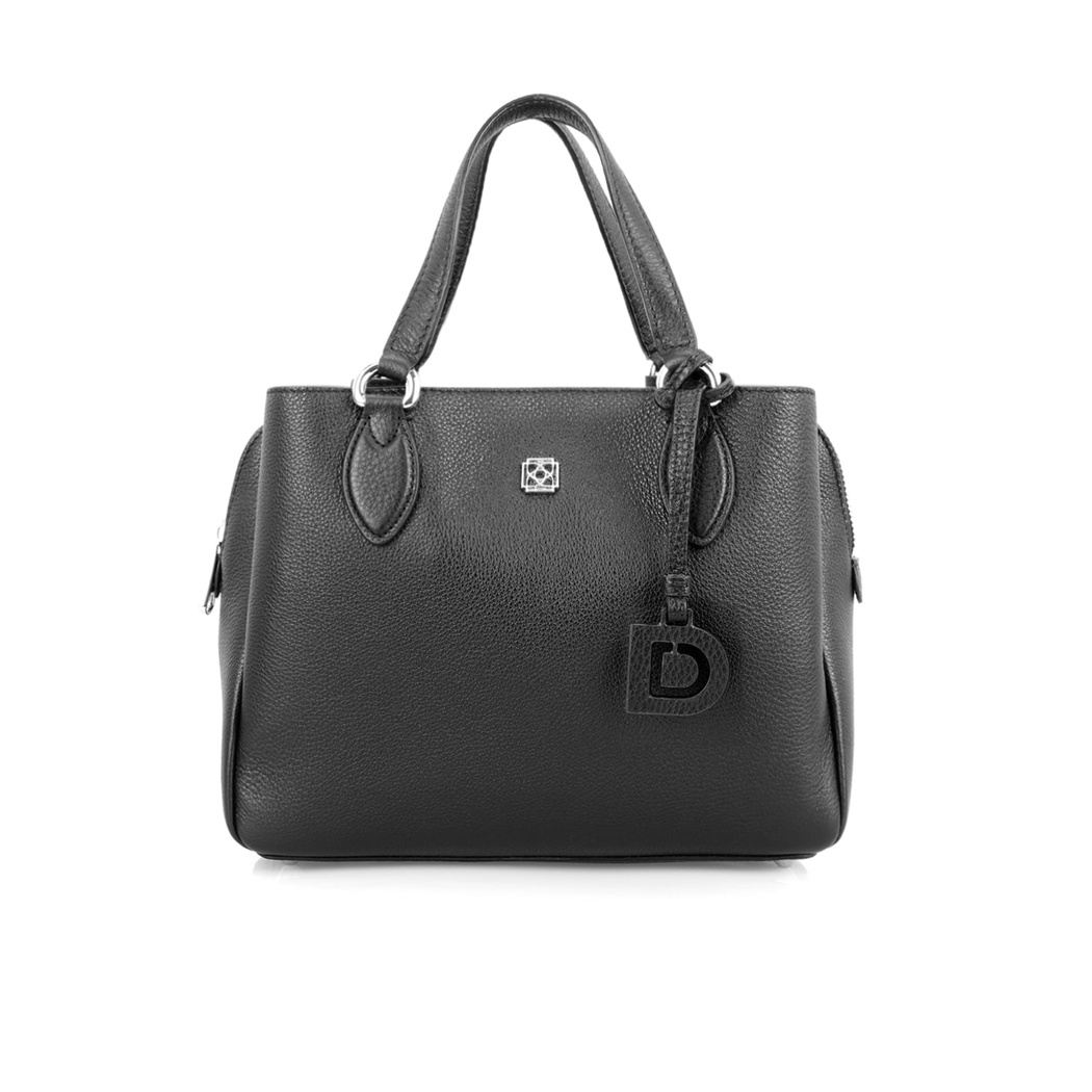 Emil Siyah Kadın Deri El Çantası