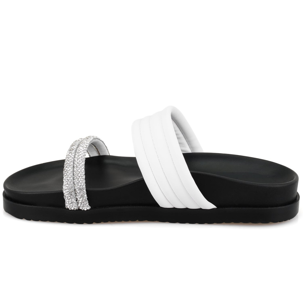 Emilo Beyaz Kadın DesaComfort Tabanlı Terlik