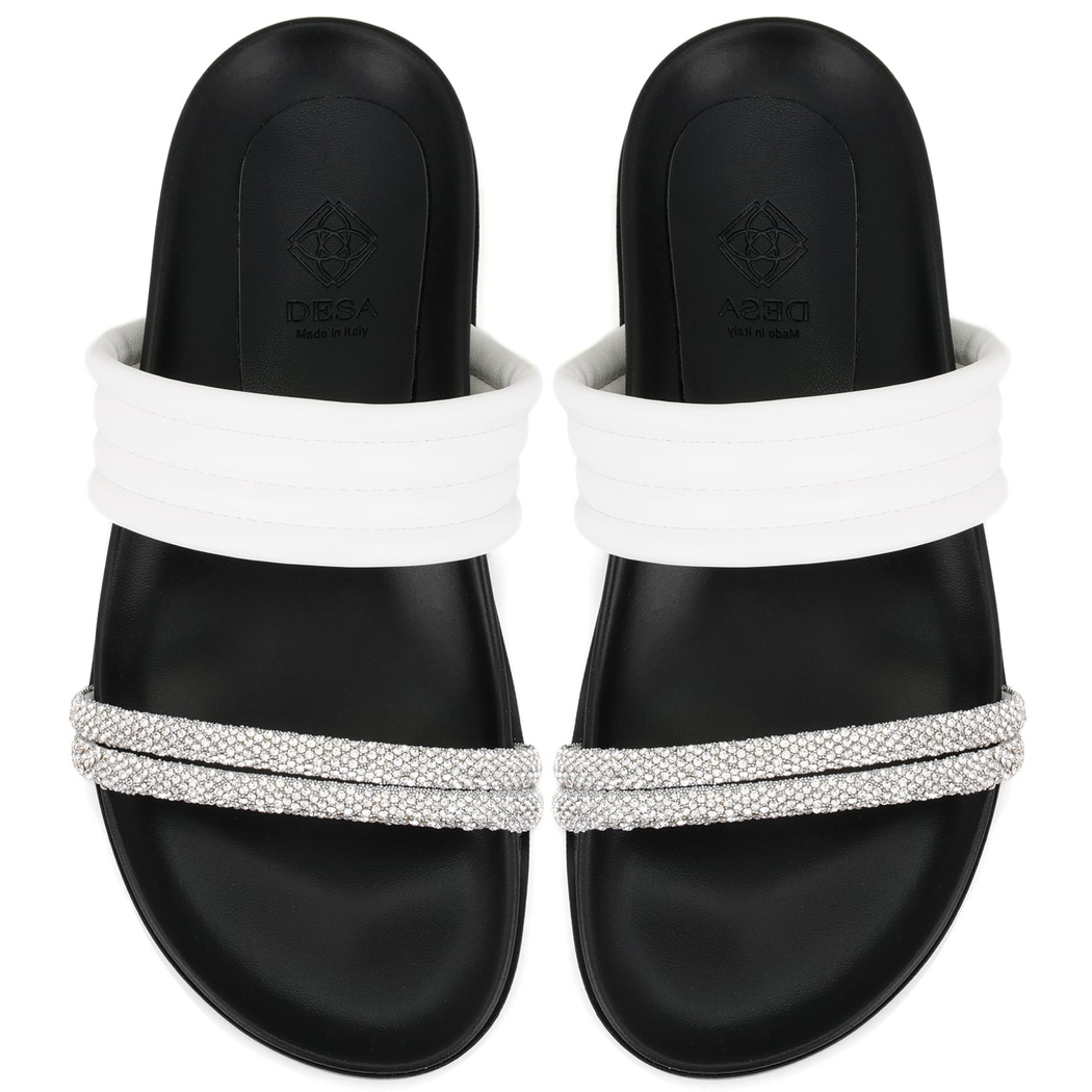 Emilo Beyaz Kadın DesaComfort Tabanlı Terlik