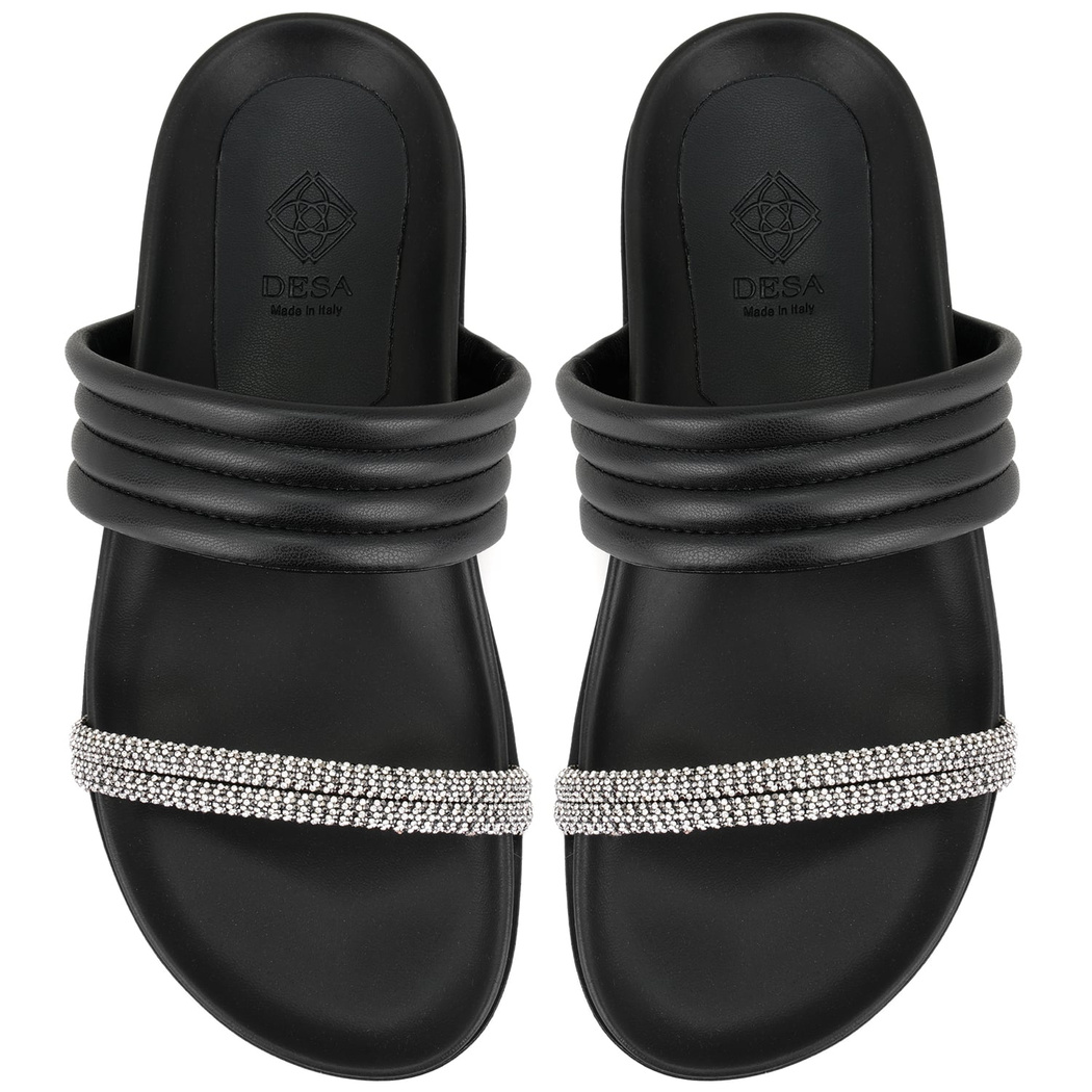 Emilo Siyah Kadın DesaComfort Tabanlı Terlik