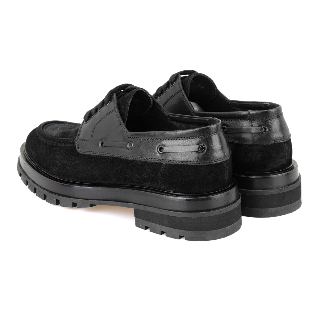 Emiras Siyah Erkek Günlük Süet Deri Ayakkabı