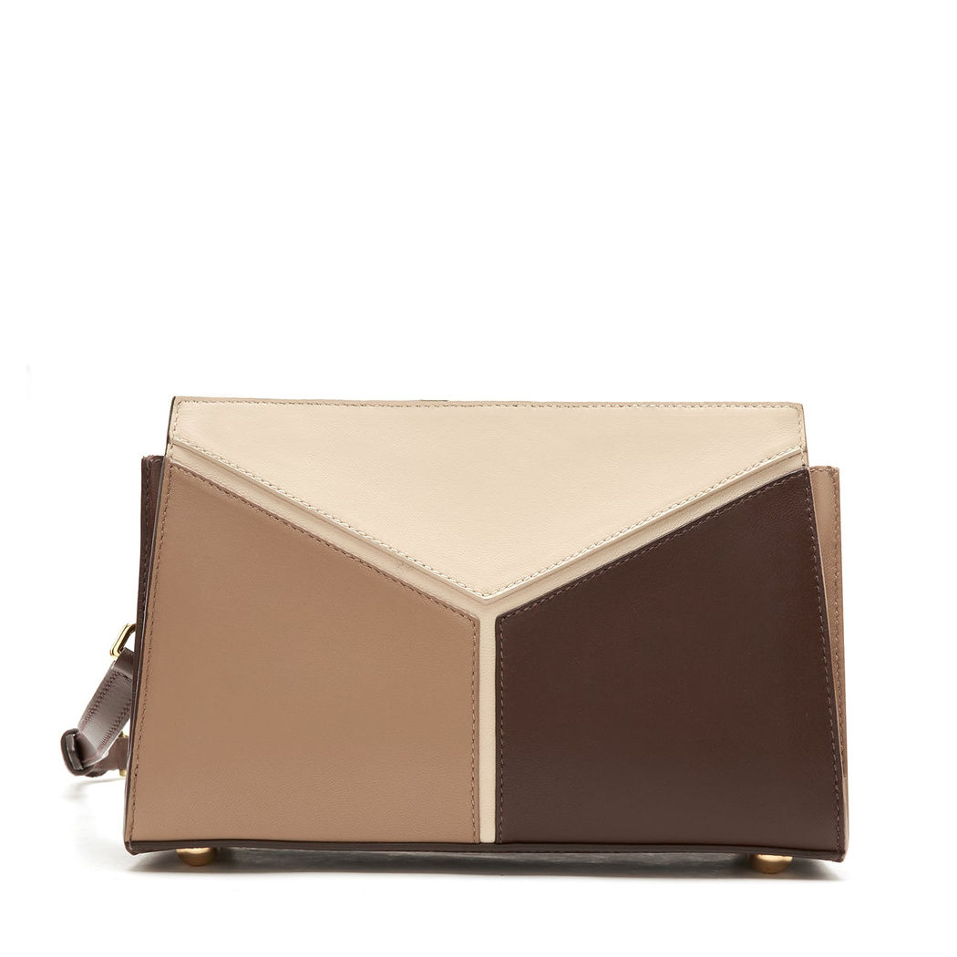 Emma Krem Kadın Kroko Baskılı Deri Omuz Çantası