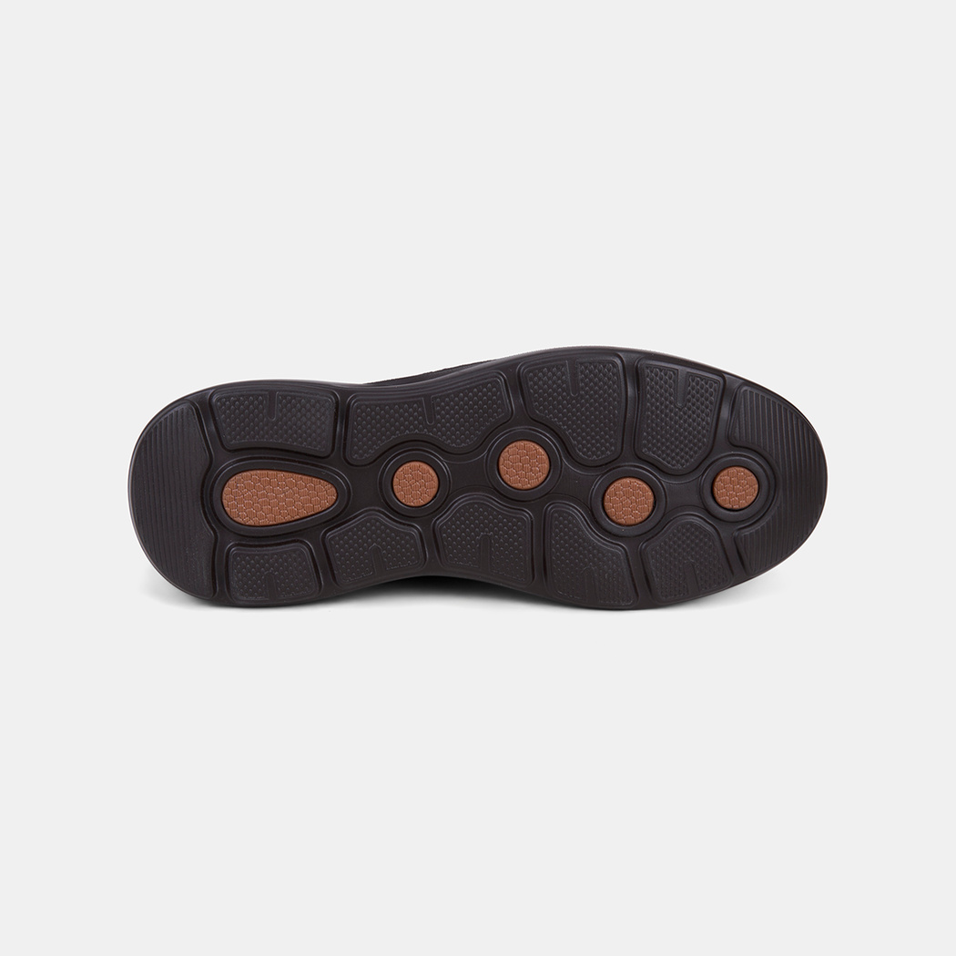 Erkek Acı Kahve Lastik Bağcıklı Nubuk Sneaker