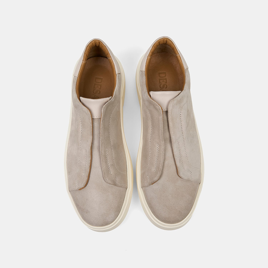 Erkek Bej İçten Lastikli Süet Günlük Ayakkabı