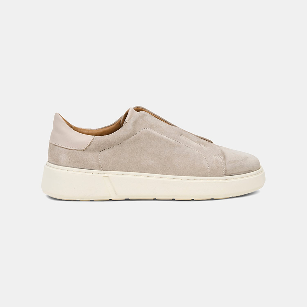 Erkek Bej İçten Lastikli Süet Günlük Ayakkabı