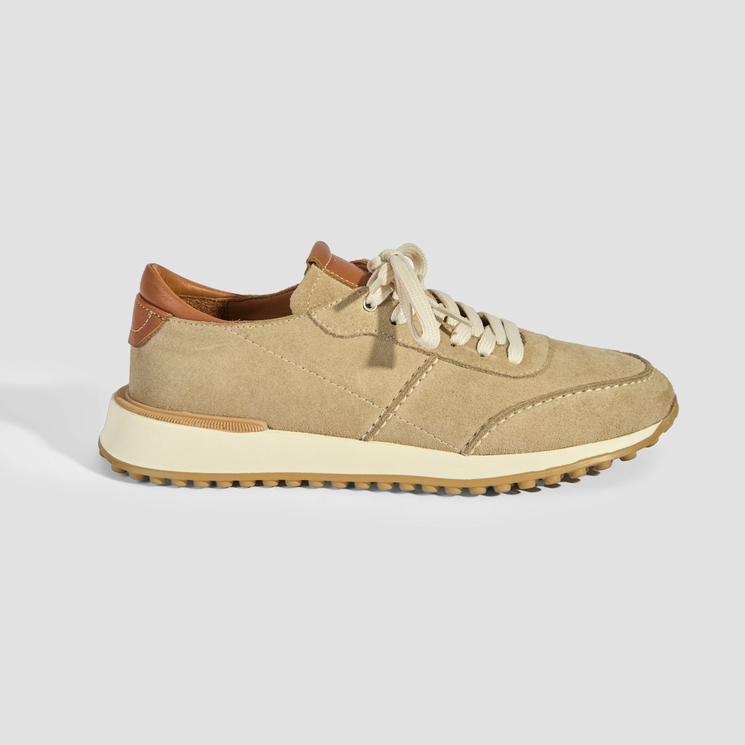Erkek Bej Süet Bağcıklı Günlük Ayakkabı