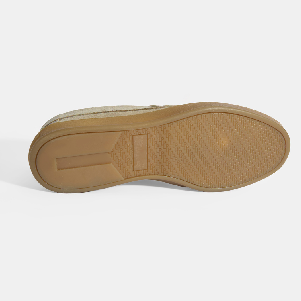 Erkek Bej Süet Püsküllü Loafer