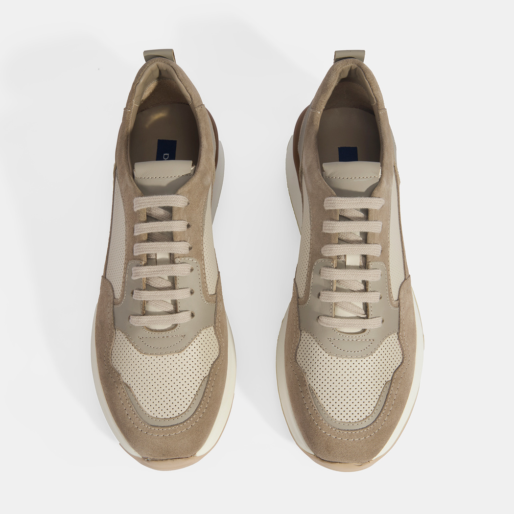 Erkek Gri Bağcıklı Deri Günlük Ayakkabı