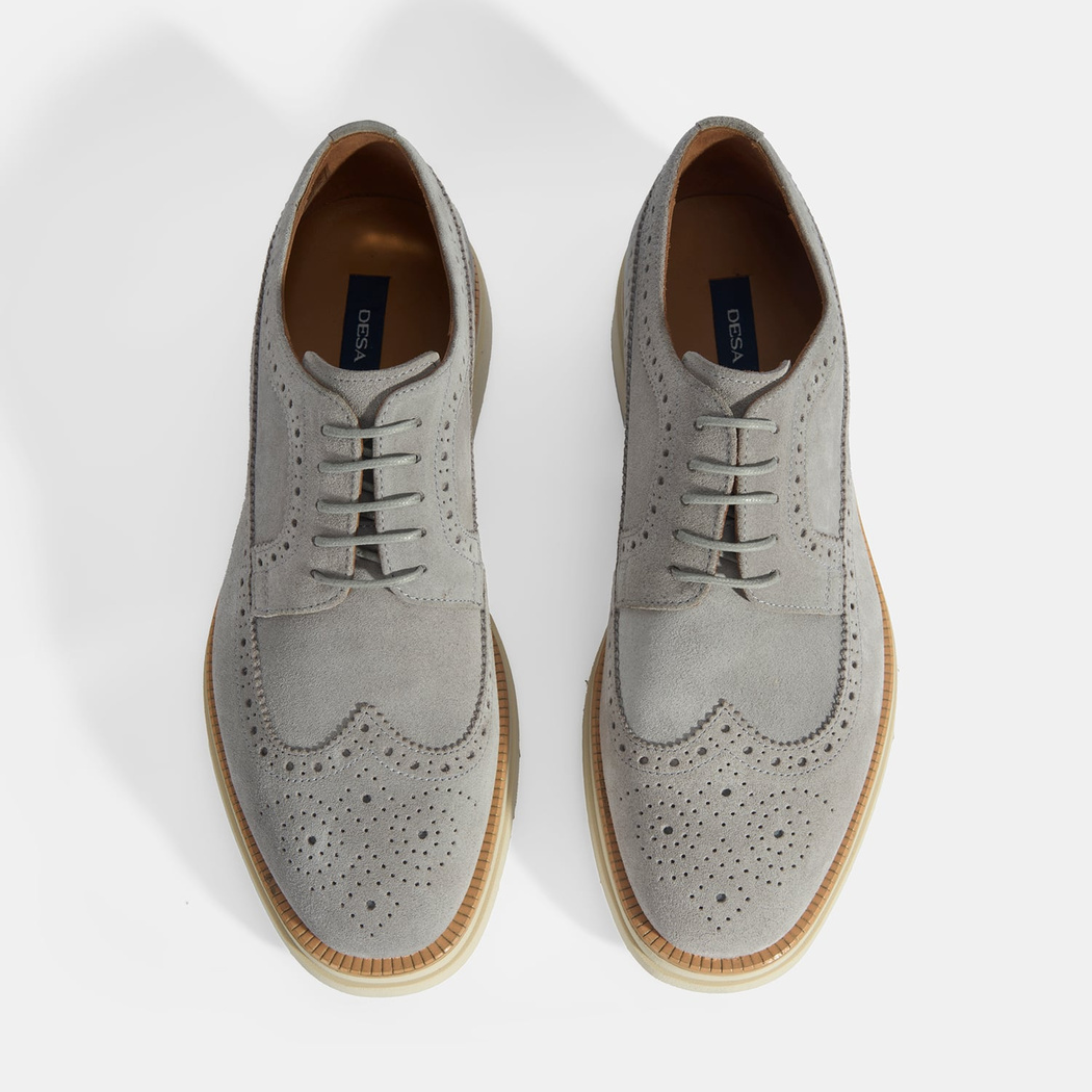 Erkek Gri Bağcıklı Süet Günlük Ayakkabı