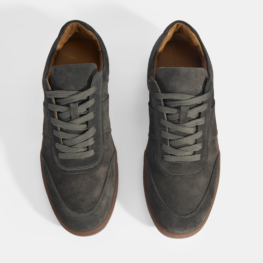 Erkek Gri Bağcıklı Süet Günlük Ayakkabı
