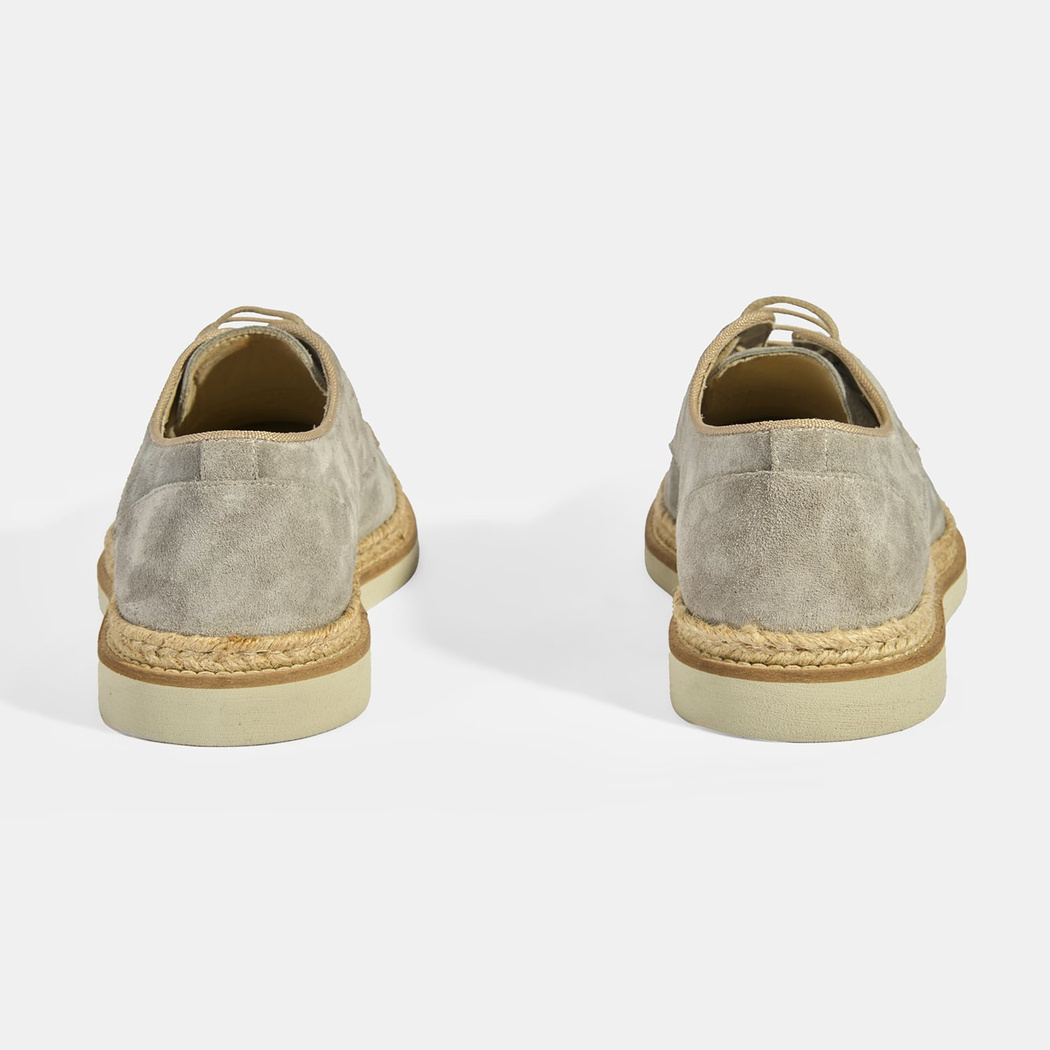 Erkek Gri Örgü Detaylı Bağcıklı Günlük Ayakkabı