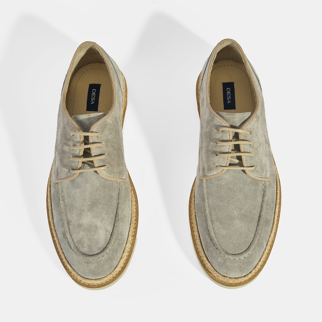 Erkek Gri Örgü Detaylı Bağcıklı Günlük Ayakkabı