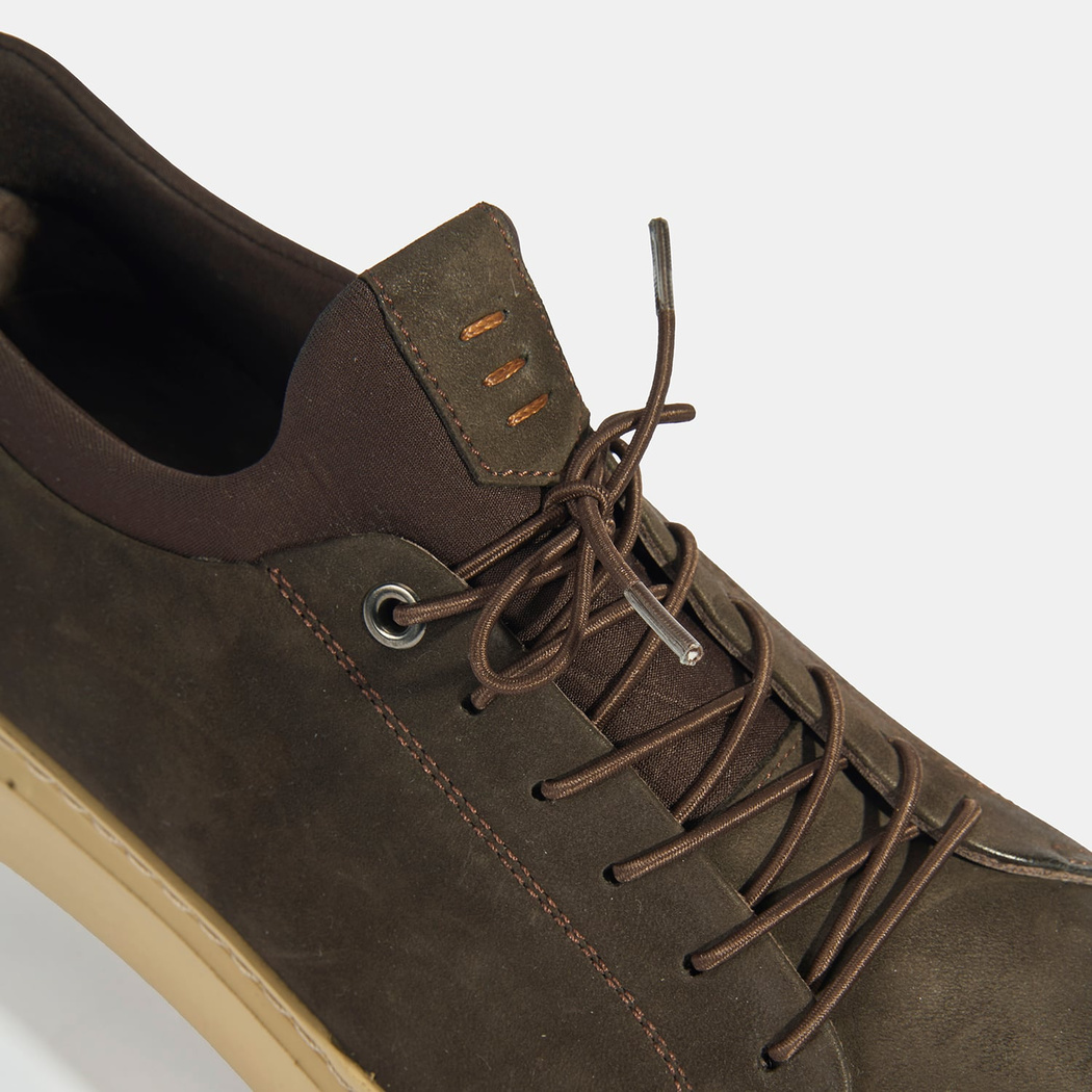 Erkek Kahve Bağcıklı Deri Günlük Ayakkabı