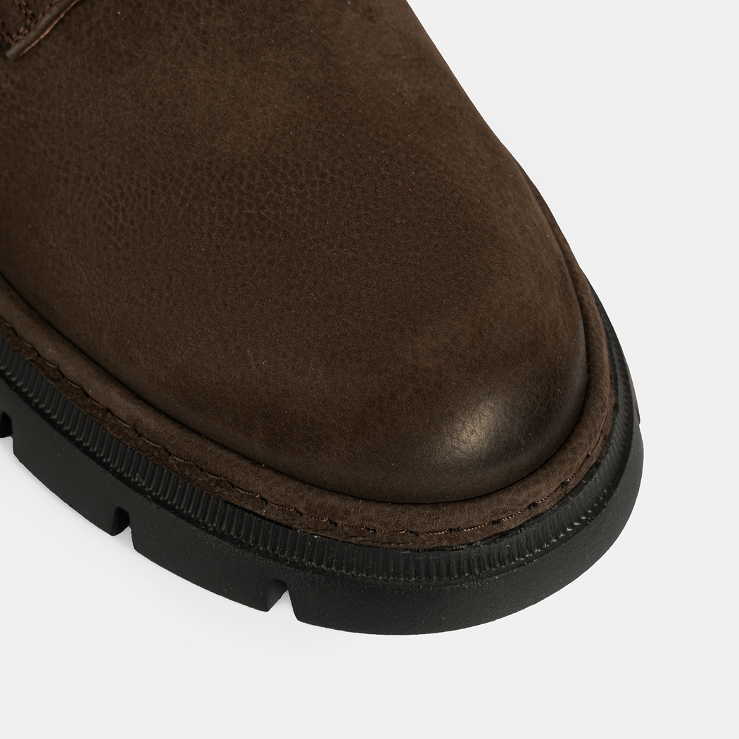 Erkek Kahve Bağcıklı Nubuk Deri Ayakkabı