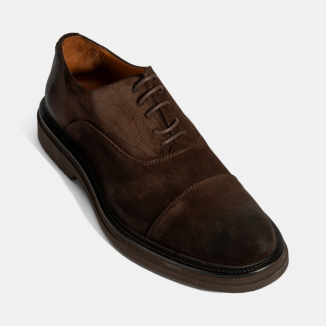 Erkek Kahve Bağcıklı Süet Günlük Ayakkabı