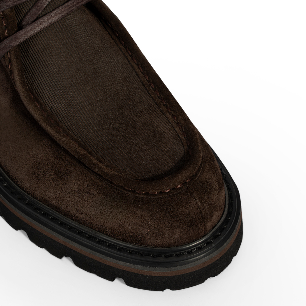 Erkek Kahve Bağcıklı Süet Günlük Ayakkabı