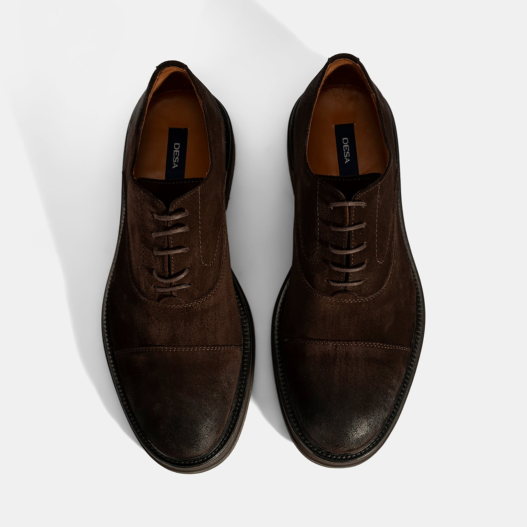 Erkek Kahve Bağcıklı Süet Günlük Ayakkabı