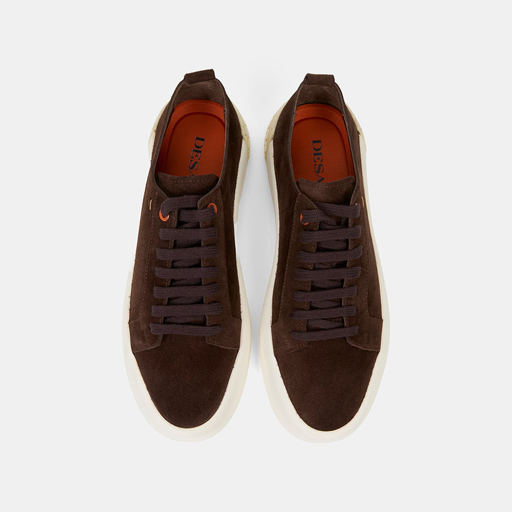 Erkek Kahve Bağcıklı Süet Spor Ayakkabı