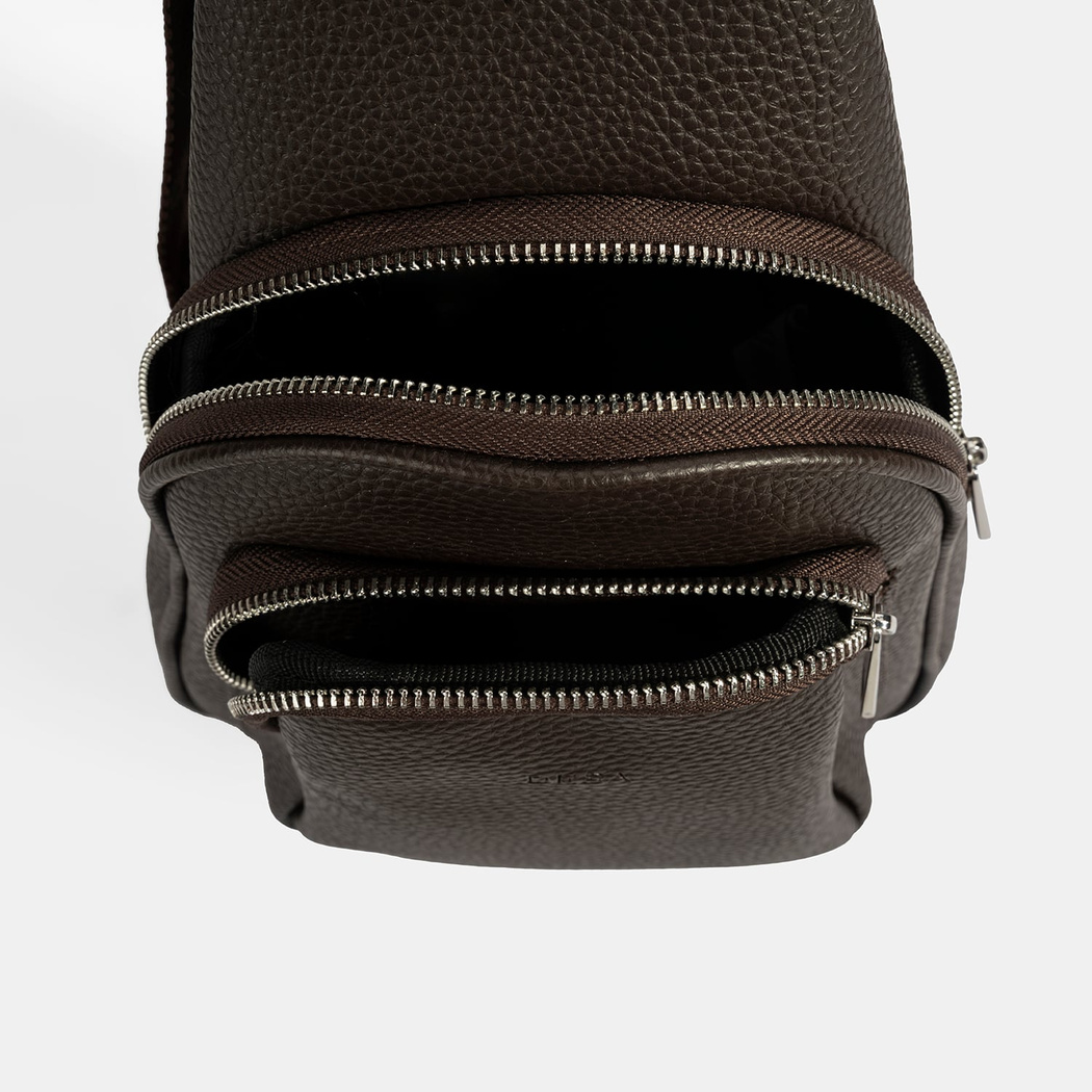 Erkek Kahve Çapraz Postacı Çantası