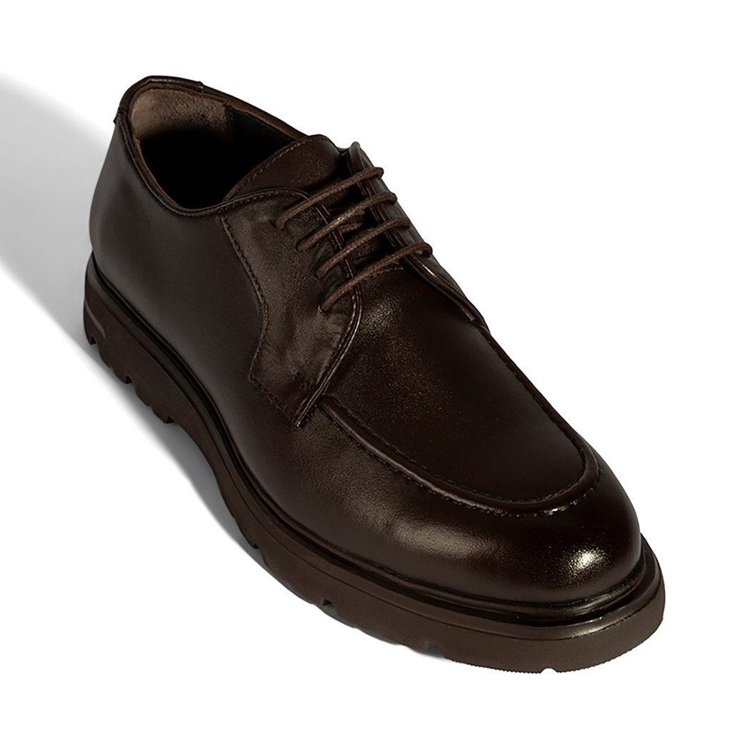 Erkek Kahve Deri Günlük Ayakkabı