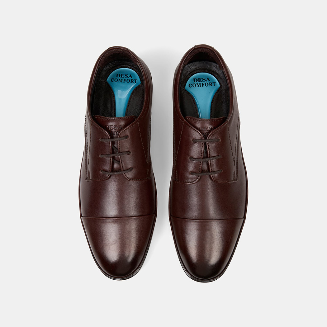 Erkek Kahve DesaComfort Deri Klasik Ayakkabı