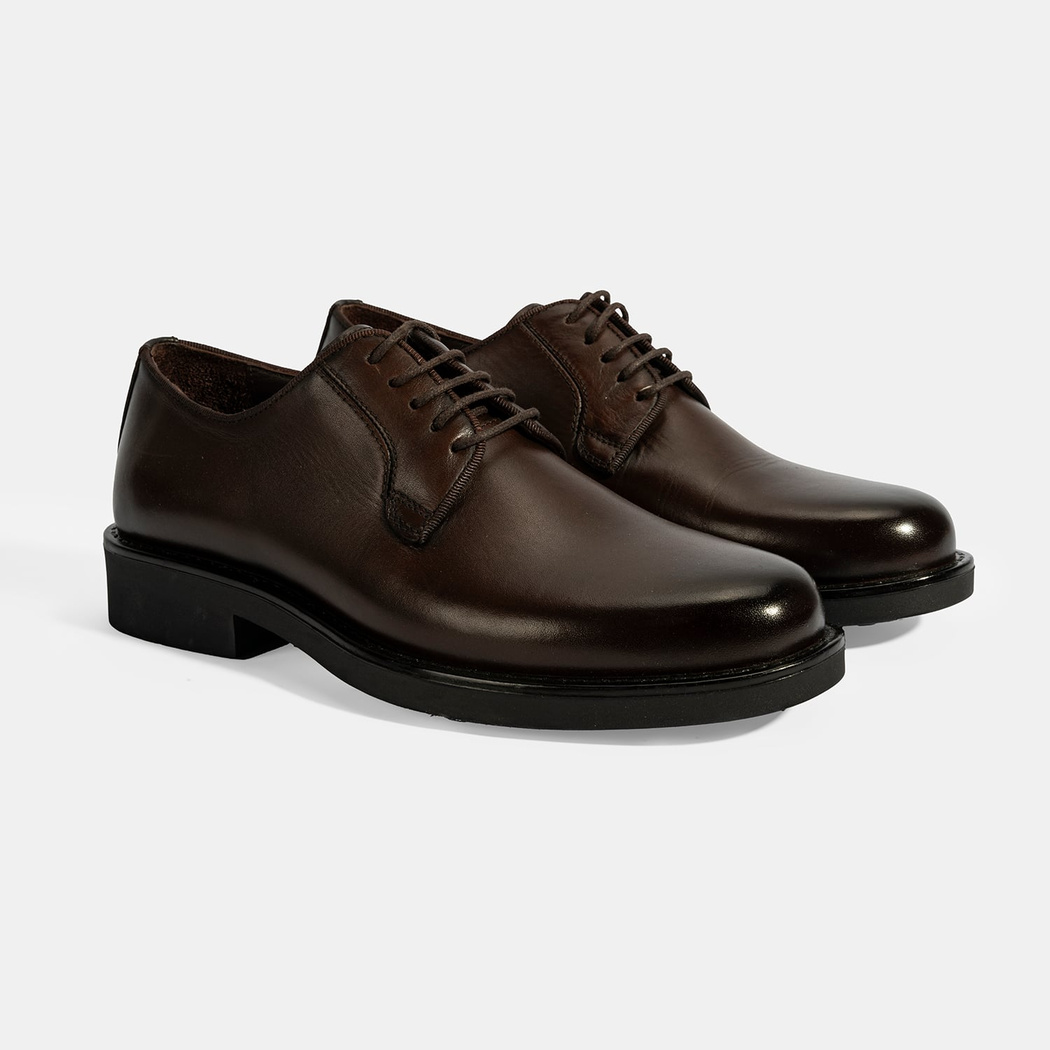 Erkek Kahve Klasik Deri Ayakkabı