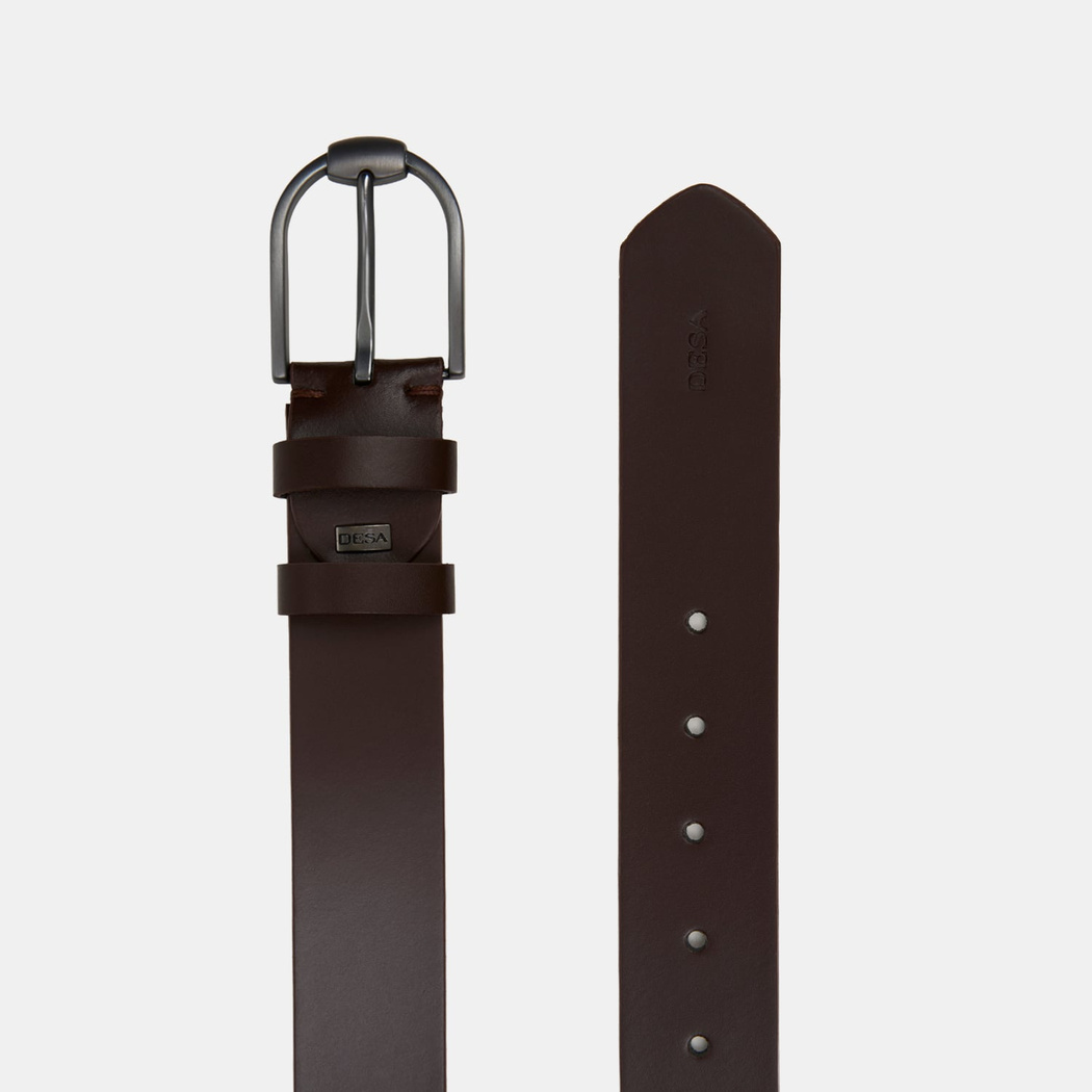 Erkek Kahve Spor Deri Kemer