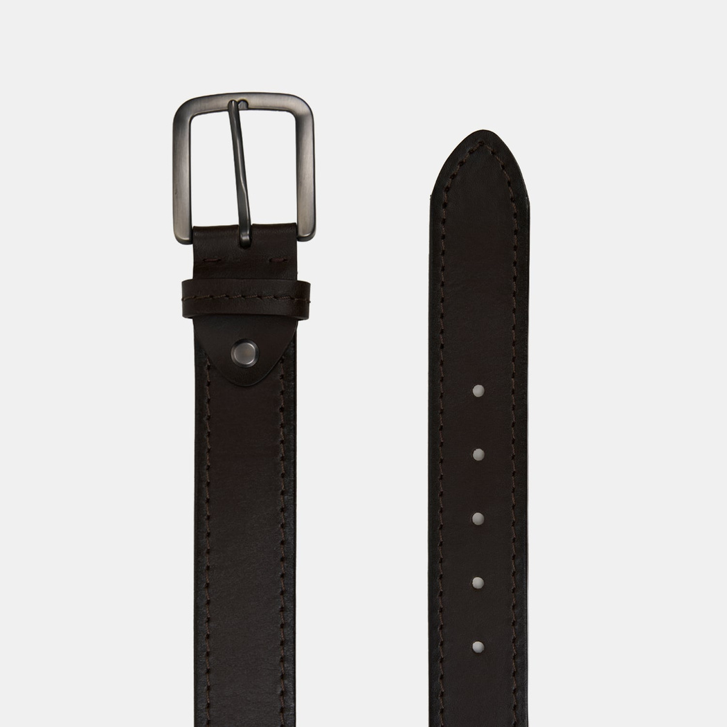 Erkek Kahve Spor Deri Kemer