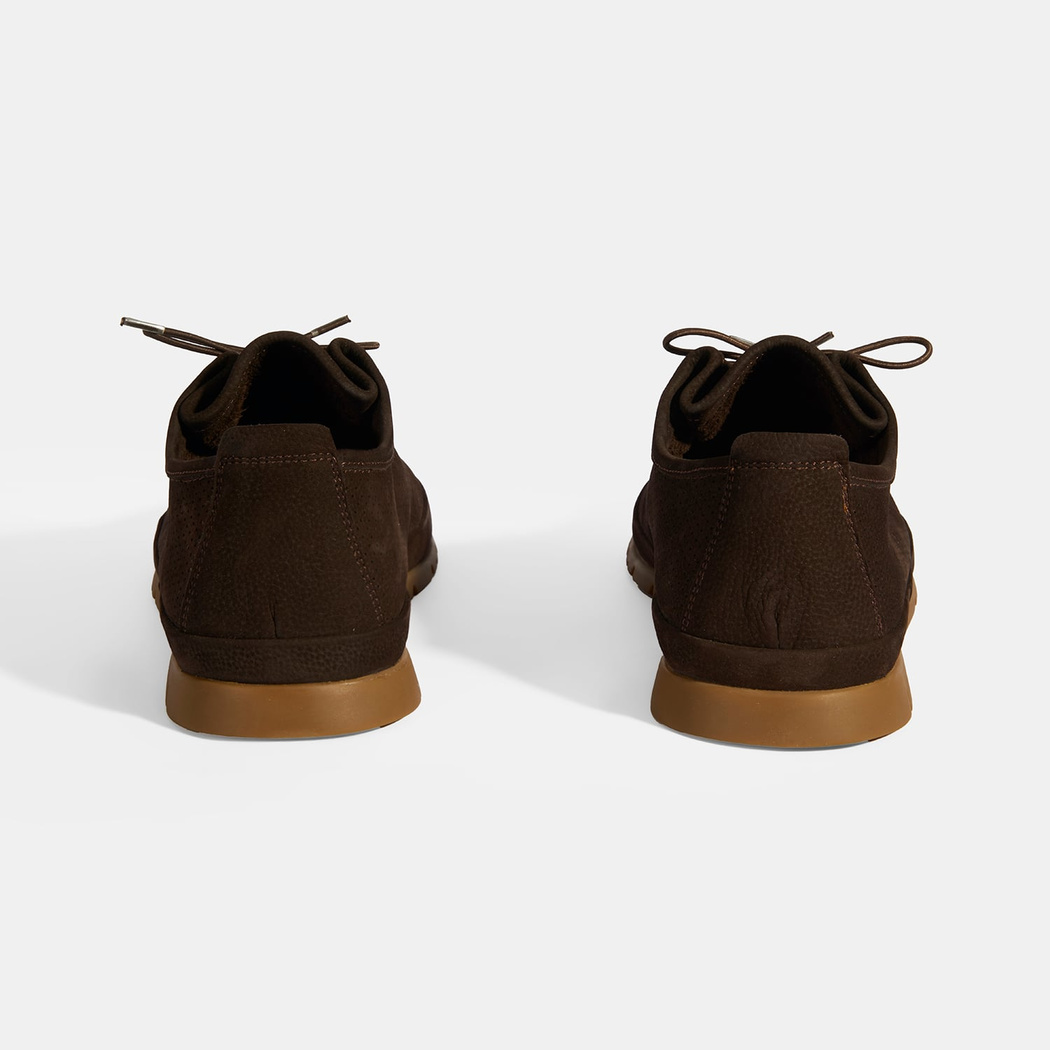 Erkek Koyu Kahve Bağcıklı Deri Ayakkabı