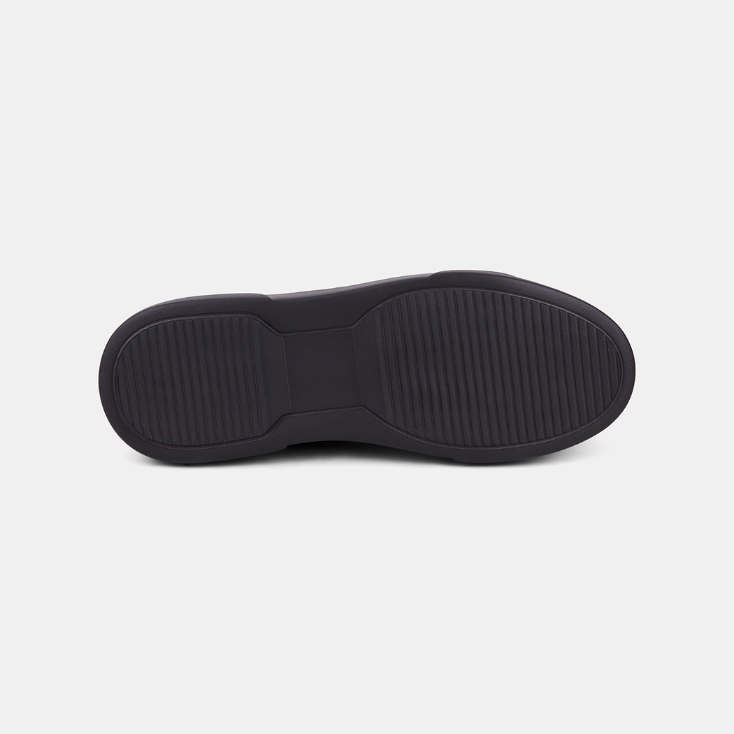 Erkek Koyu Kahve Bağcıklı Kalın Beyaz Tabanlı Süet Sneaker