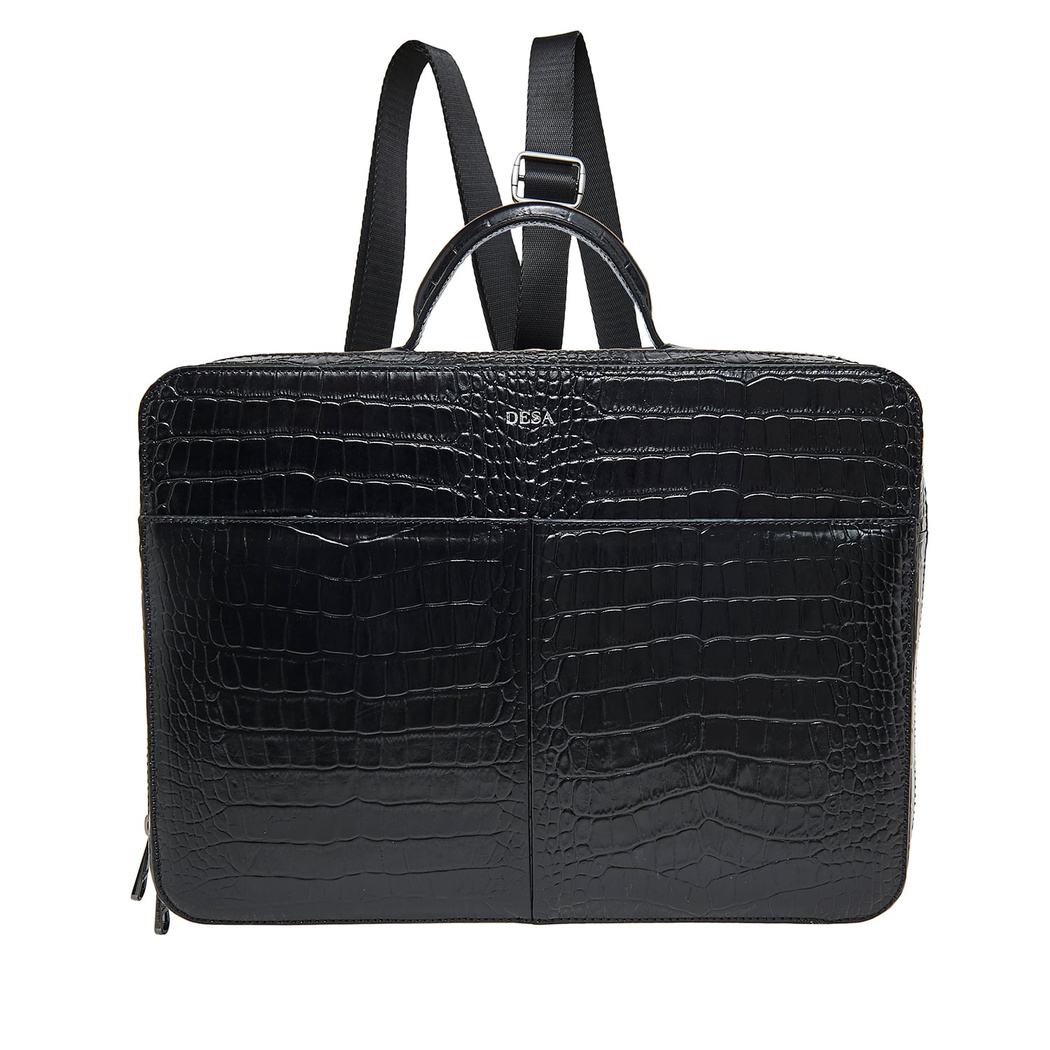 Erkek Kroko Baskılı Deri Evrak Çantası