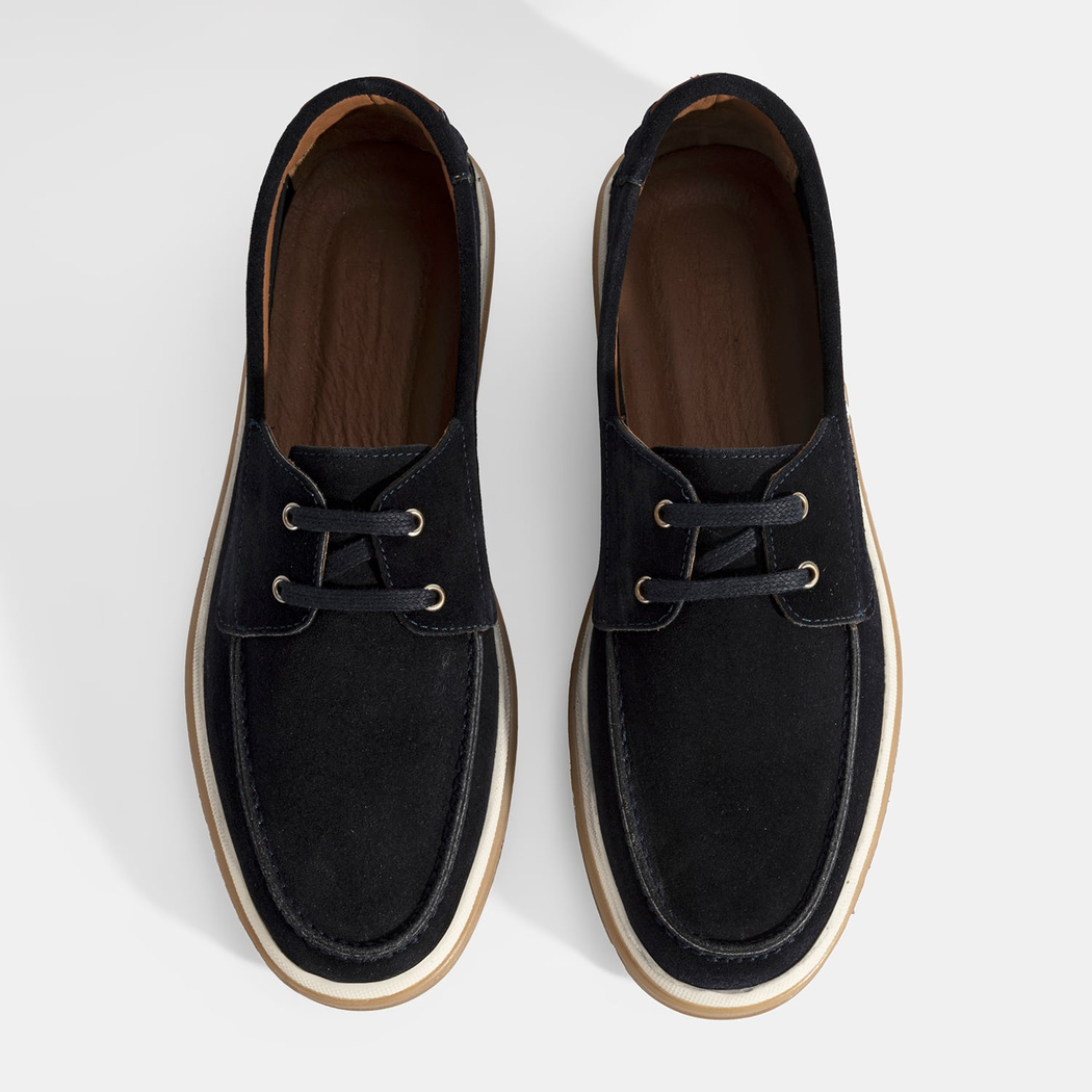 Erkek Lacivert Bağcıklı Süet Günlük Ayakkabı