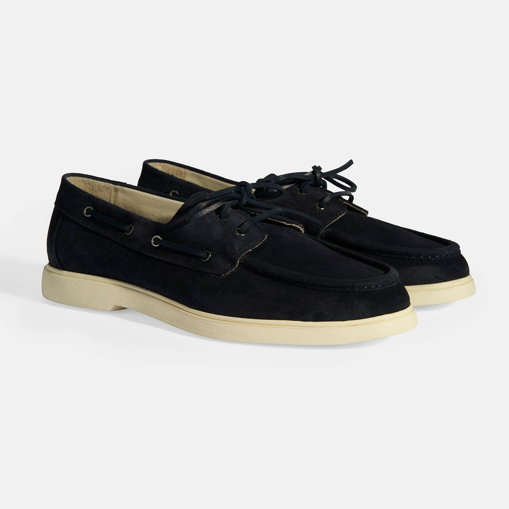 Erkek Lacivert Bağcıklı Süet Günlük Ayakkabı