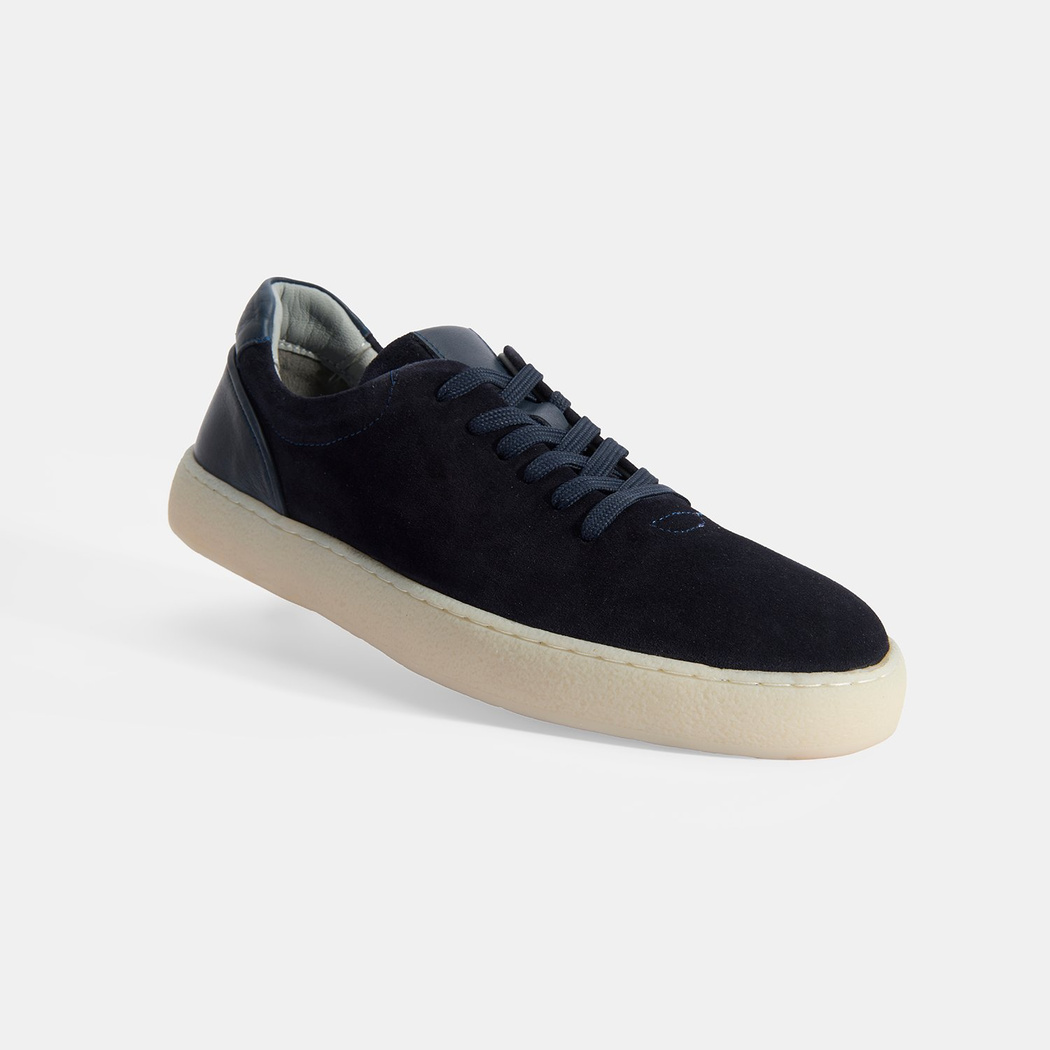 Erkek Lacivert Bağcıklı Süet Günlük Ayakkabı