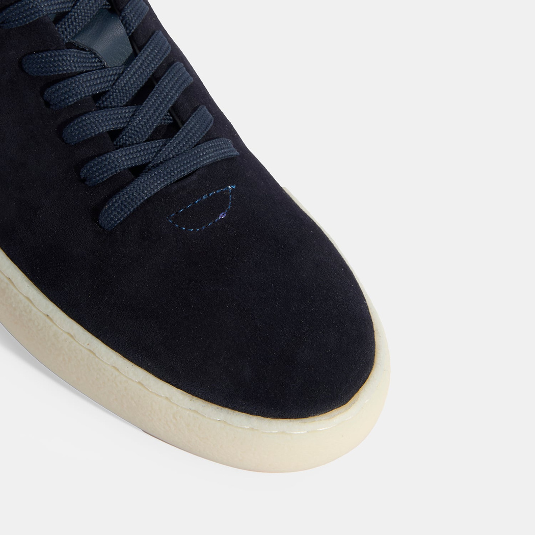 Erkek Lacivert Bağcıklı Süet Günlük Ayakkabı