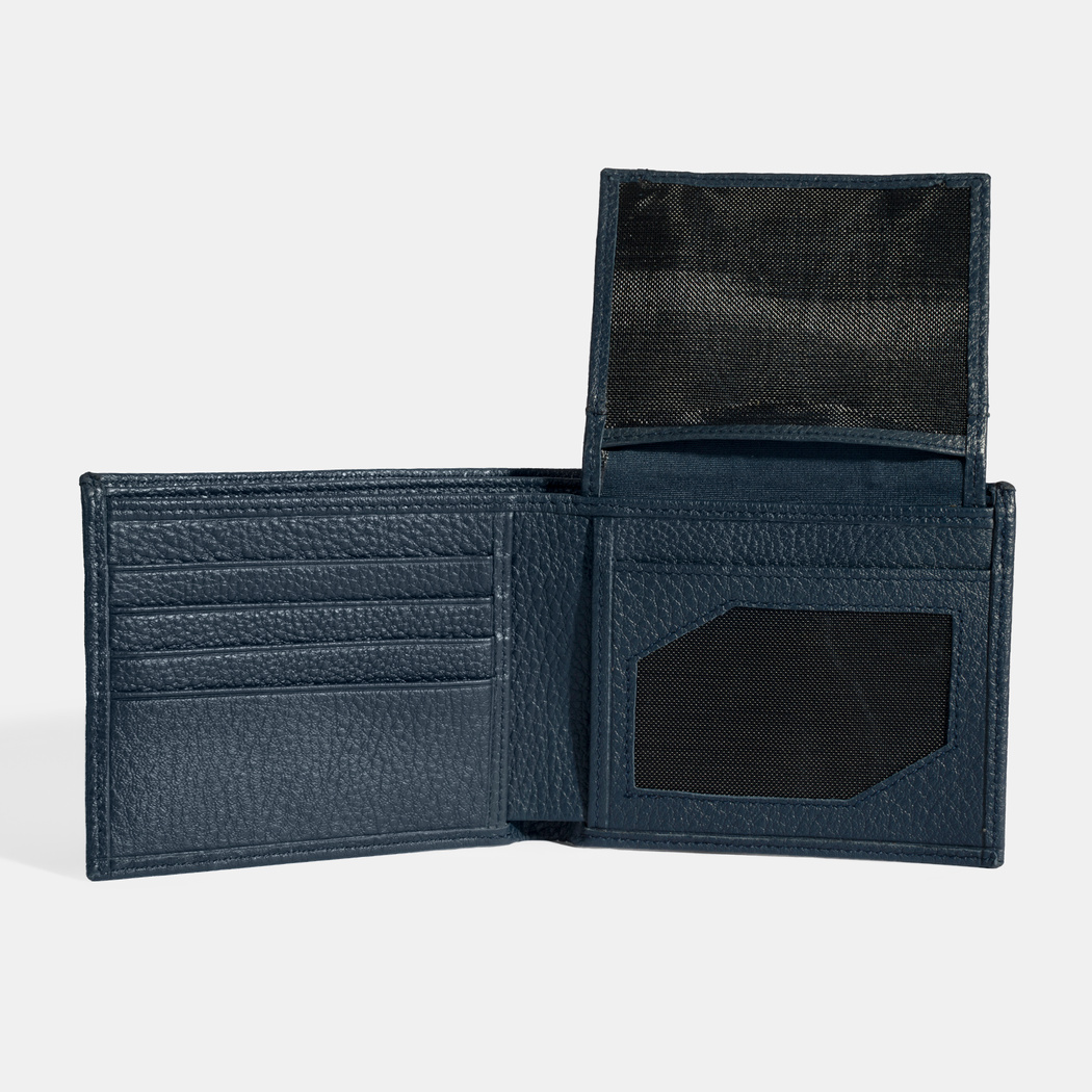 Erkek Lacivert Deri Cüzdan