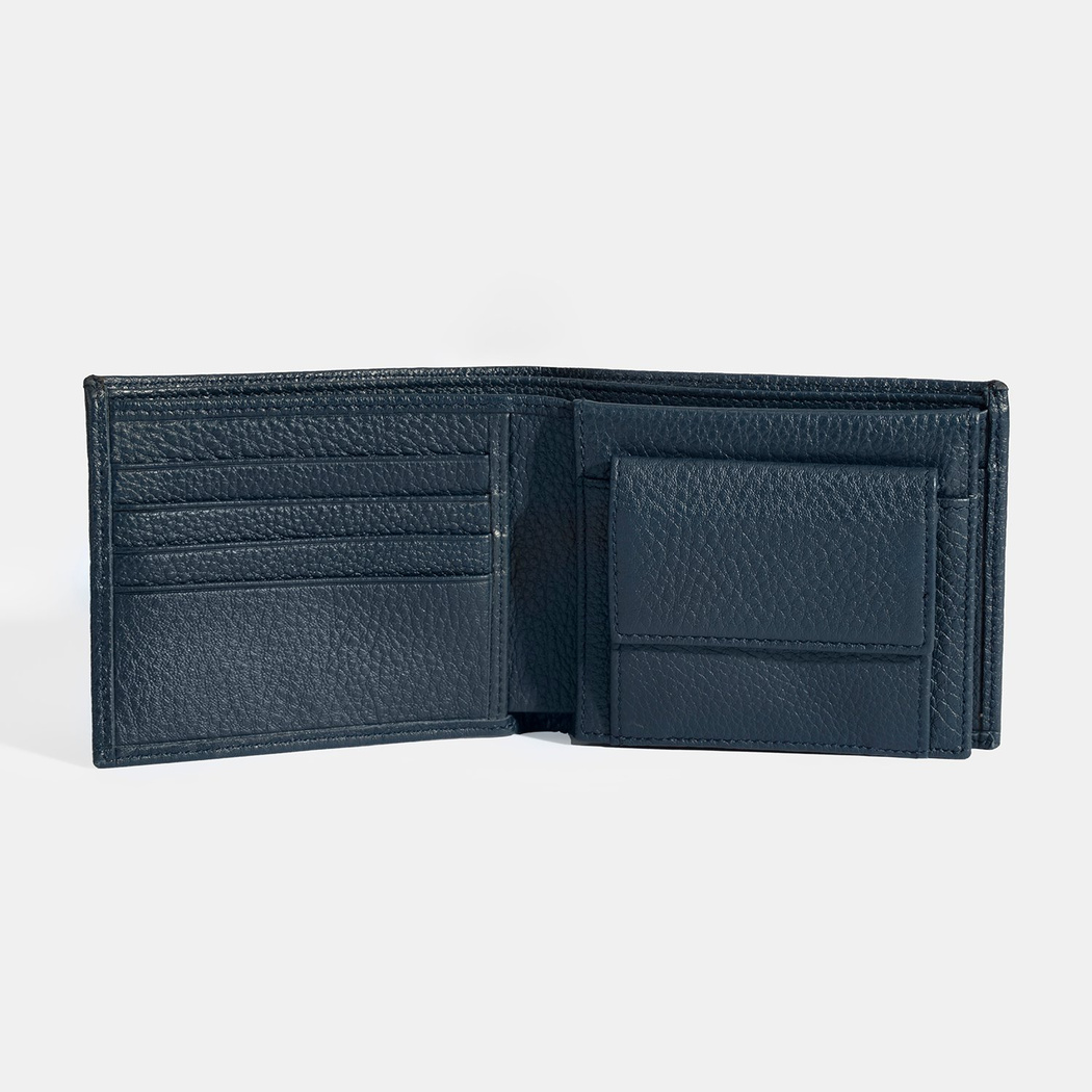 Erkek Lacivert Deri Cüzdan