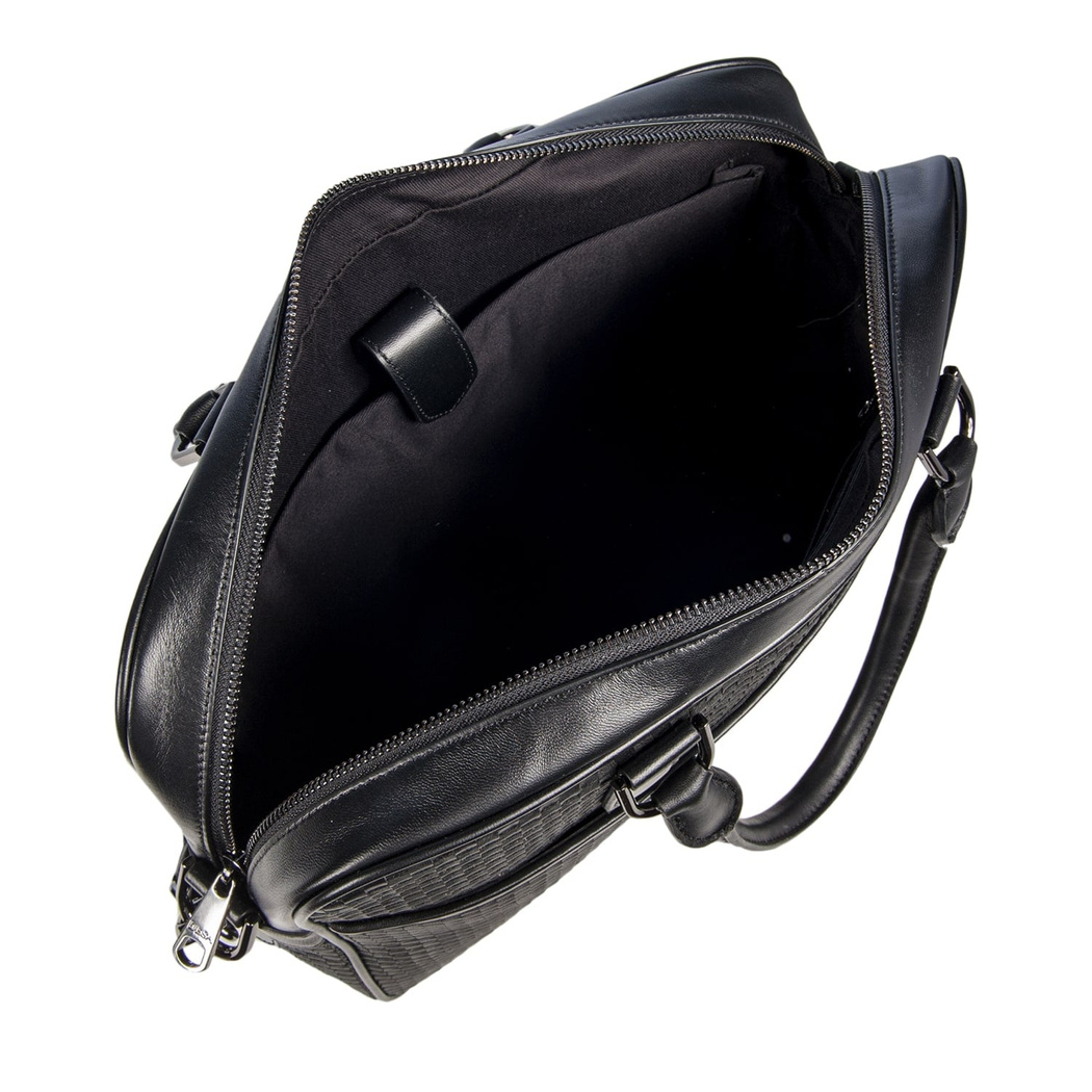 Erkek Örgü Deri Evrak Çantası