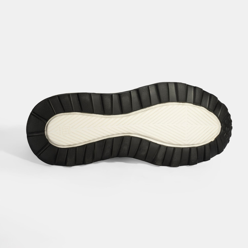 Erkek Siyah Bağcıklı Deri Spor Ayakkabı