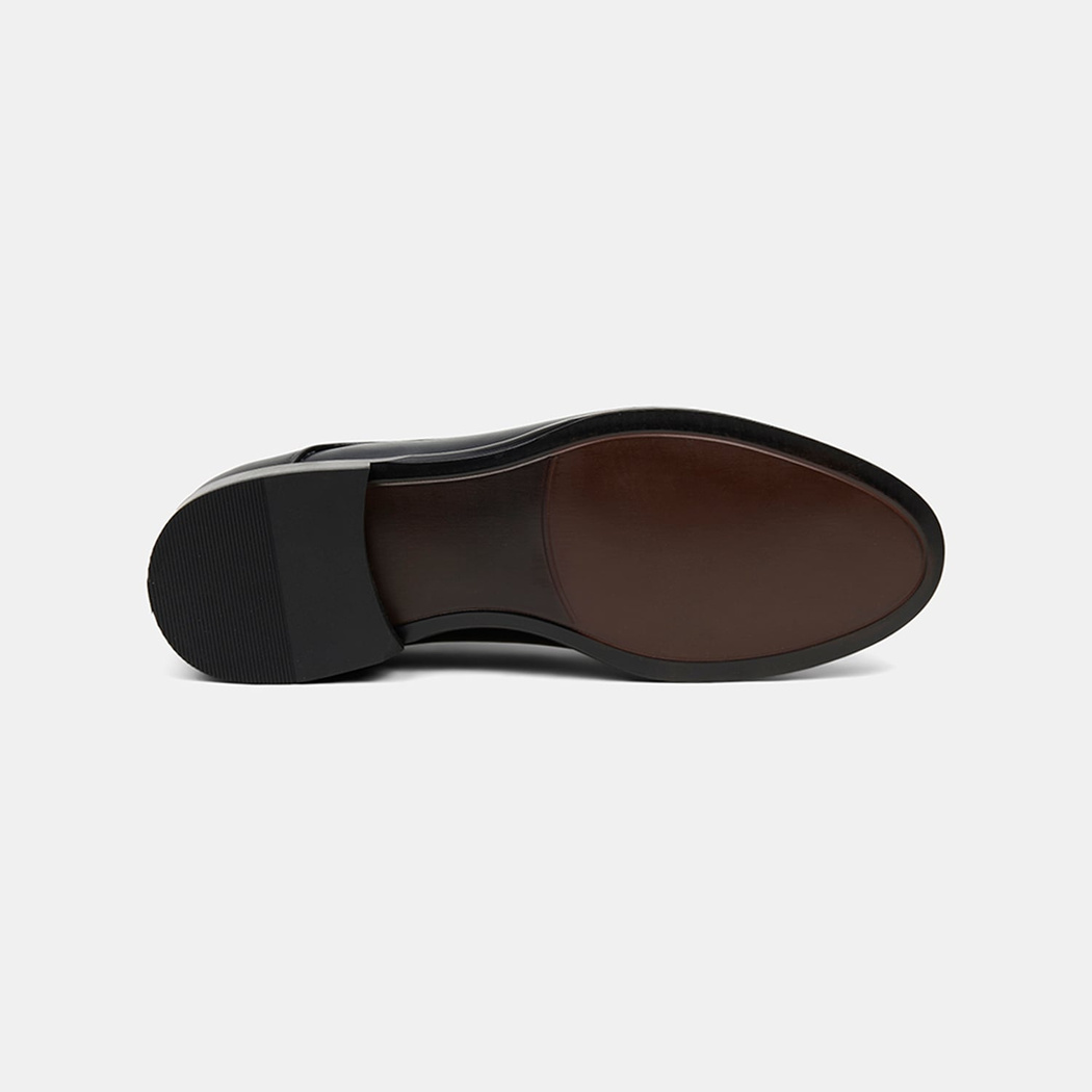 Erkek Siyah Bağcıklı Klasik Deri Ayakkabı