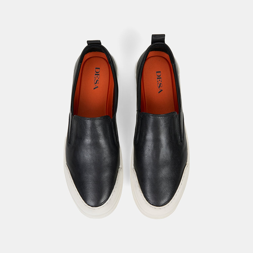 Erkek Siyah Deri Loafer